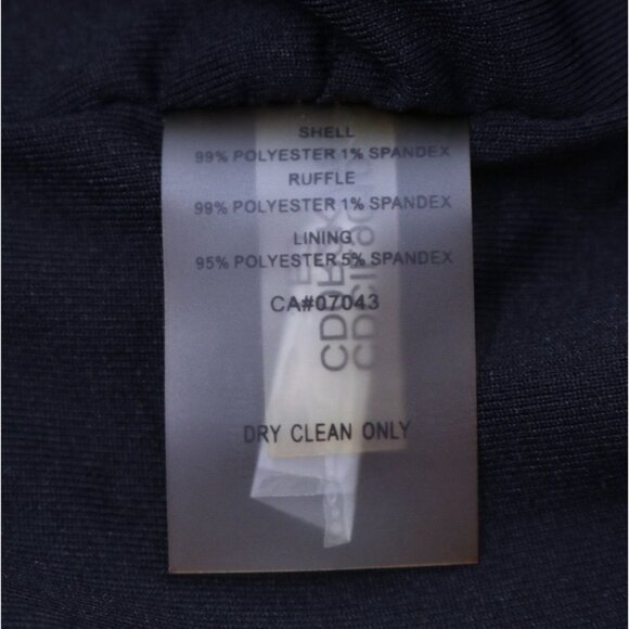 Calvin Klein Skirt Women's Size 8 Animal Print Cheetah Ruffled Hidden Zipper VTG - Picture 9 of 9